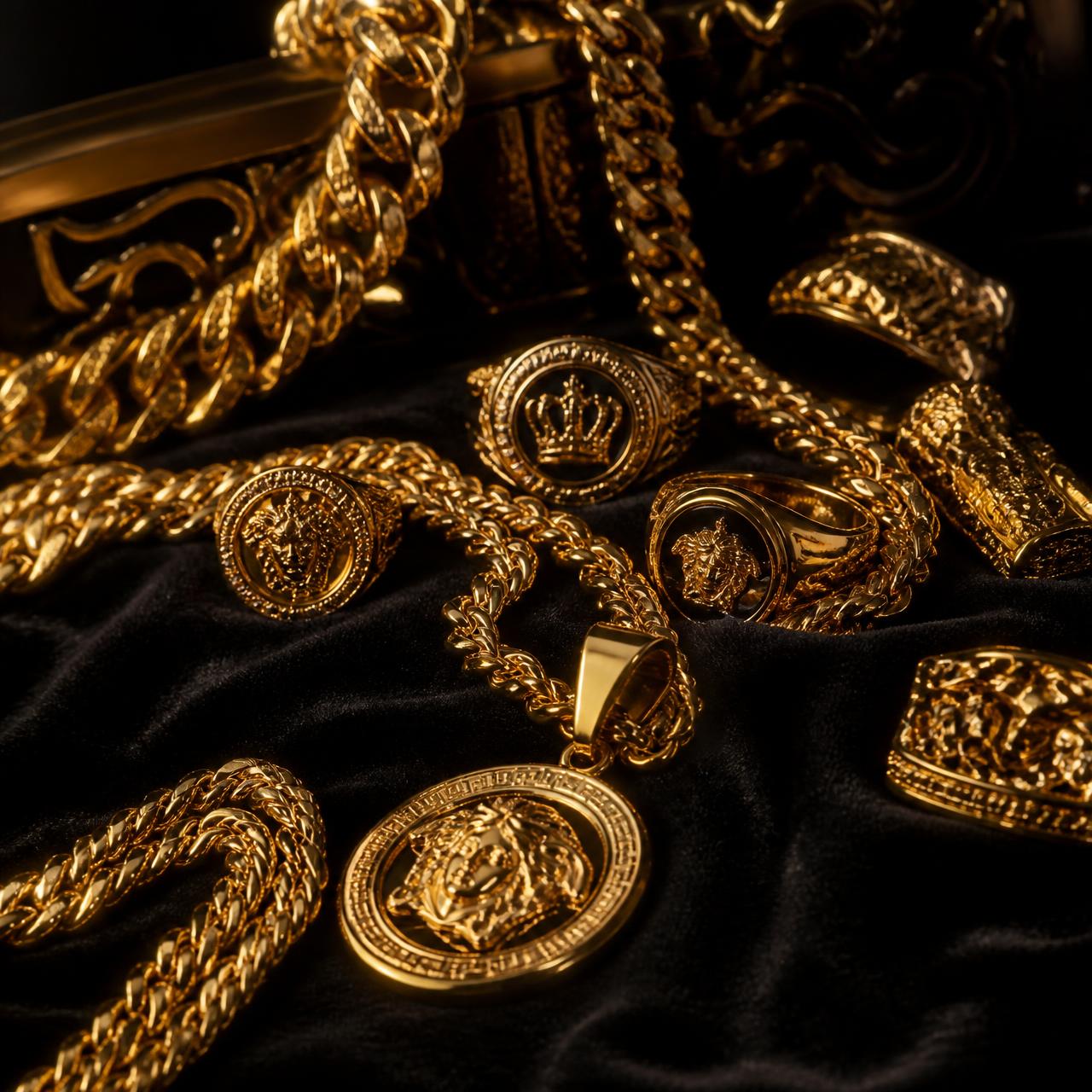 Joias de ouro premium avaliadas pelo Grupo Ouro